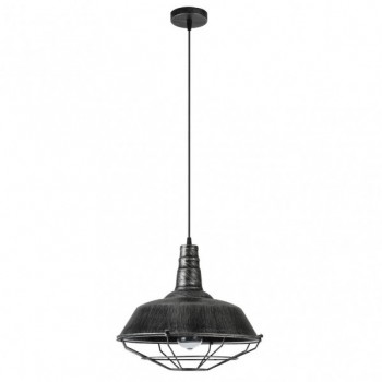Distribuidor - Lâmpadas Diversas | Colgantes Rustica | COLGANTE FLAMENCO 1XE27 RUSTICO-PLATA REGX36X36 CM Ref: 132591010